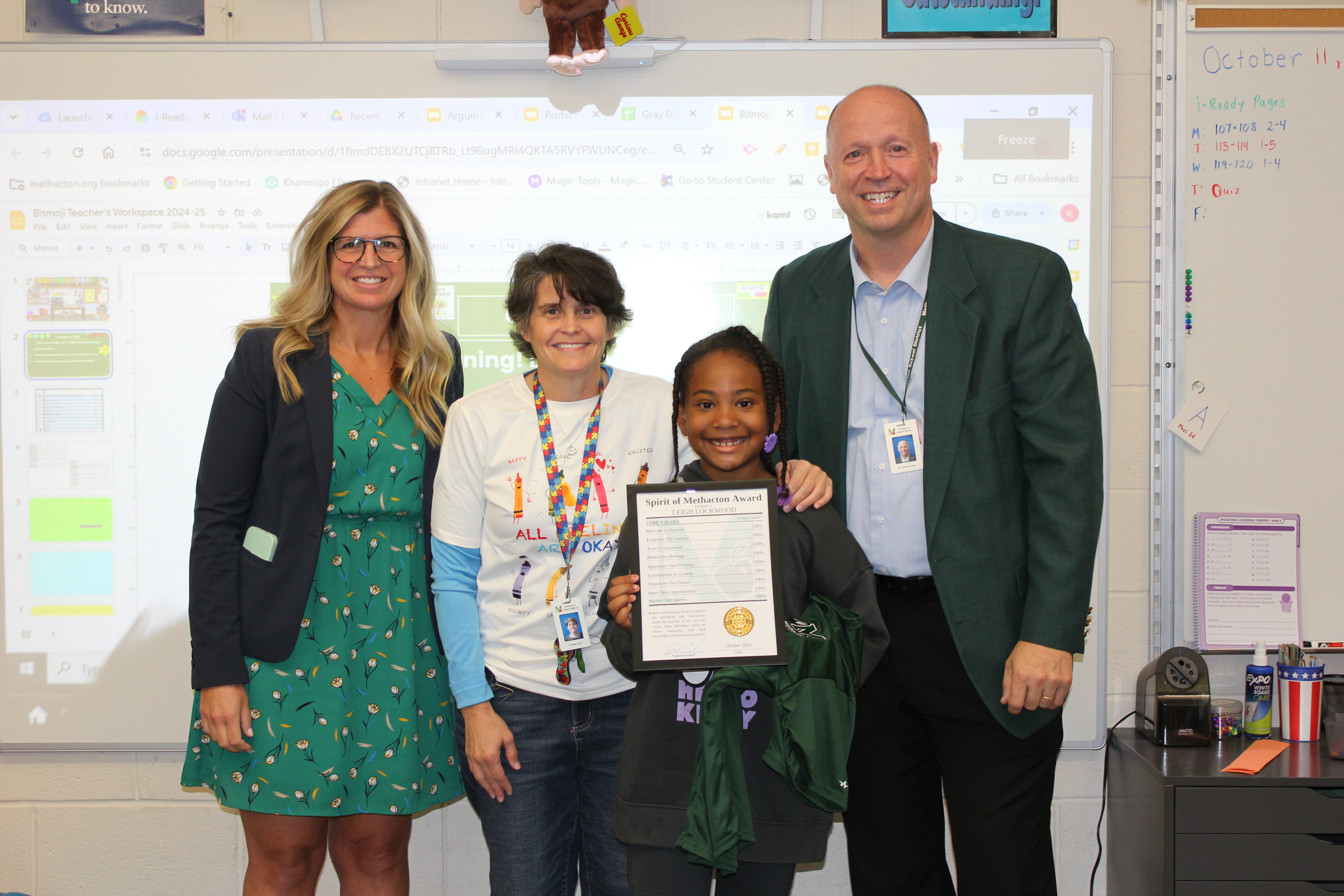 Nishanth Spirit of Methacton Award